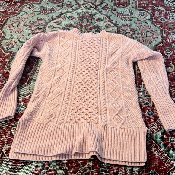 J.Crew pink crewneck cable-knit sweater - Picture 11 of 11